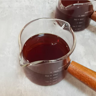 จัดส่งทันที | แก้วชอตมีสเกล แก้วชงกาแฟ แก้วตวง ถ้วยตวง แก้วช็อตกาแฟเอสเปรสโซ่ ด้ามจับไม้ Espresso Wooden Handle Cup