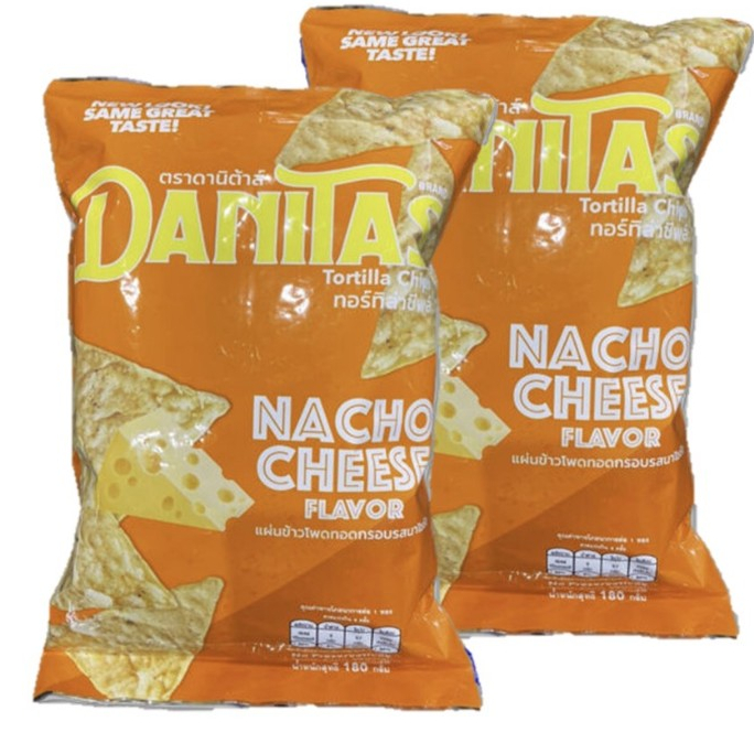 Danitas Nacho cheese ดานิต้าส์ นาโช่ รสชีส 180g. x2ถุง