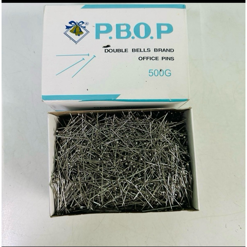 เข็มหมุดปักกระทง เข็มหมุดทำกระทง ตะปูเข็ม 500g.(ราคาต่อกล่อง)