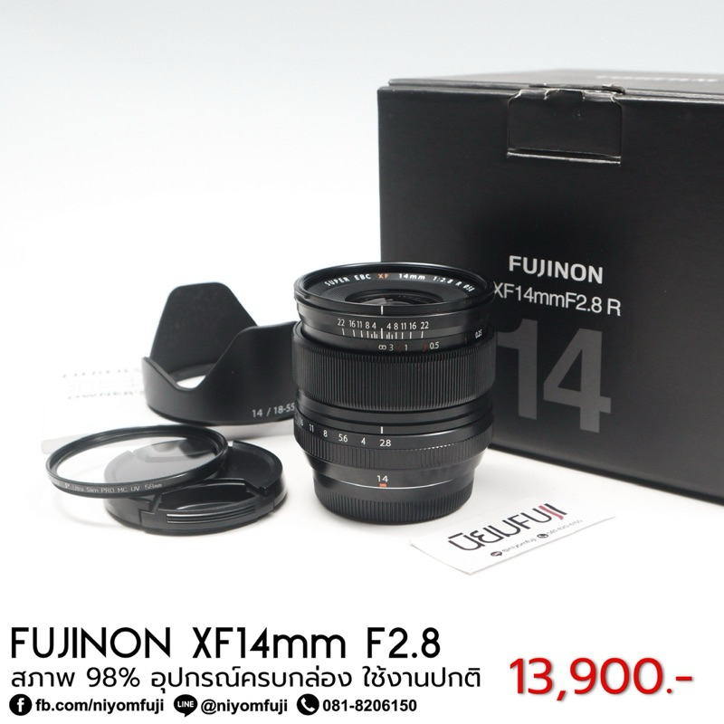FUJINON XF14mmF2.8 ครบกล่อง ใช้งานปกติ