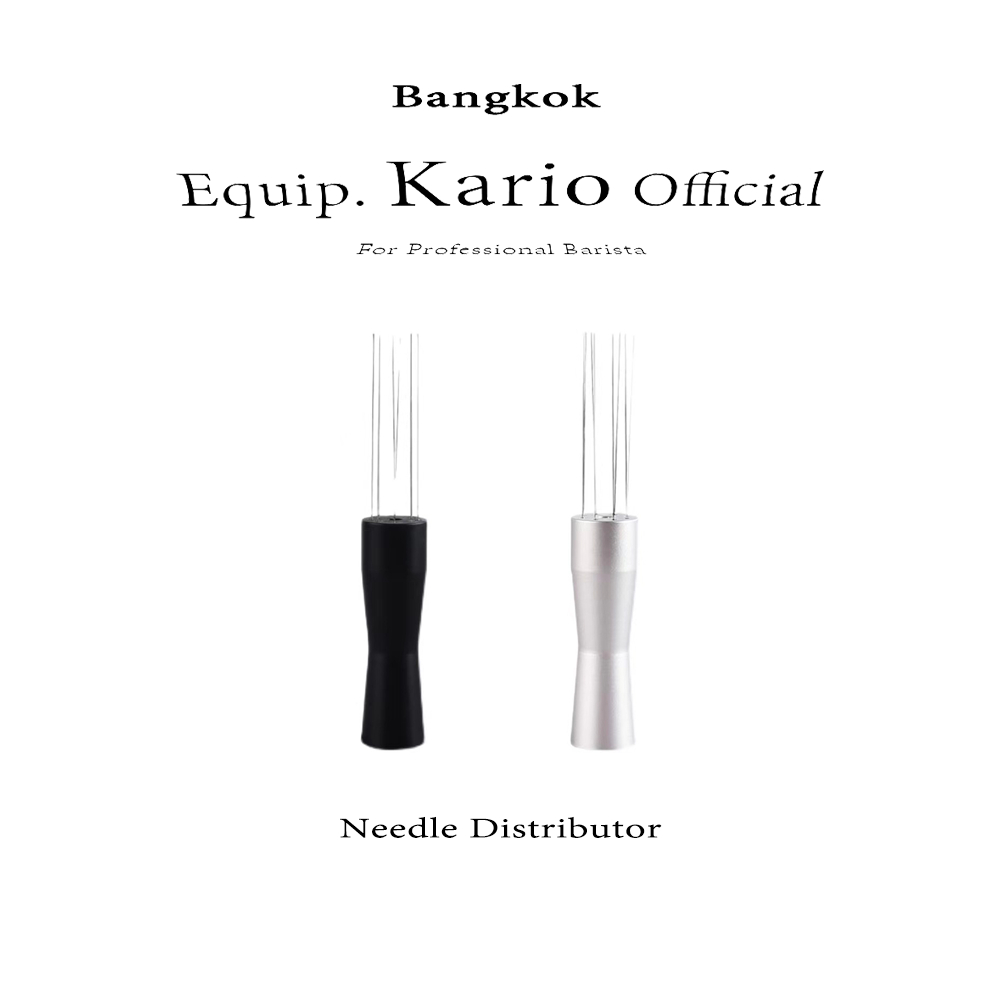 จัดส่งทันที | อุปกรณ์เสริม ทําความสะอาดง่าย เข็มเกลี่ยผงกาแฟ พร้อมแท่นวาง เข็มเตรียมผงกาแฟ เอสเปรสโซ distributor