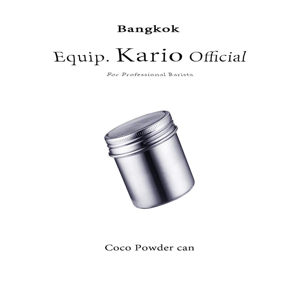 จัดส่งทันที | กระปุกโรยผง สแตนเลส ขวดโรยผงโกโก้ อุปกรณ์สแตนเลสสําหรับใส่ผงโกโก้กาแฟ powder can