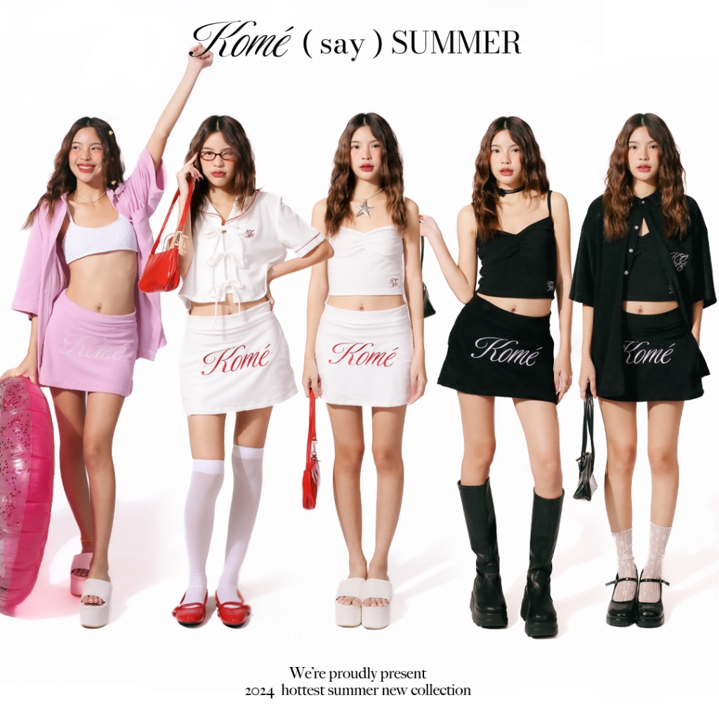 kome.offi เสื้อเซ็ตผ้าขนหนู kome (say) summer collection