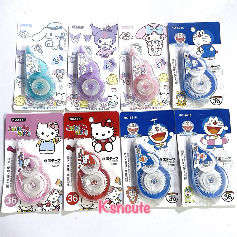 เทปลบคำผิด ลายการ์ตูนน่ารัก kitty doraemon ซานริโอ
