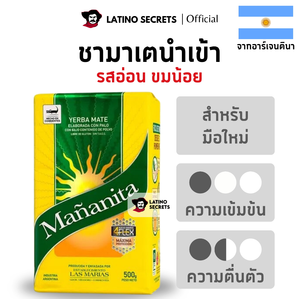 ชามาเต Mañanita 500g - Imported Yerba Mate Tea