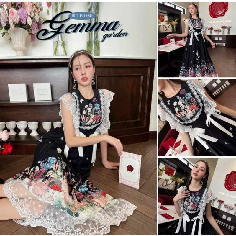 BLT BRAND : GEMMA GARDEN MAXI DRESS SIZE XL