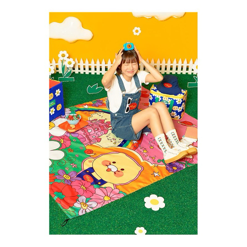 🛒พร้อมส่ง🌼Wiggle wiggle x Kakao Friends🐱 Picnic Mat Choonsik - รูปที่ 2