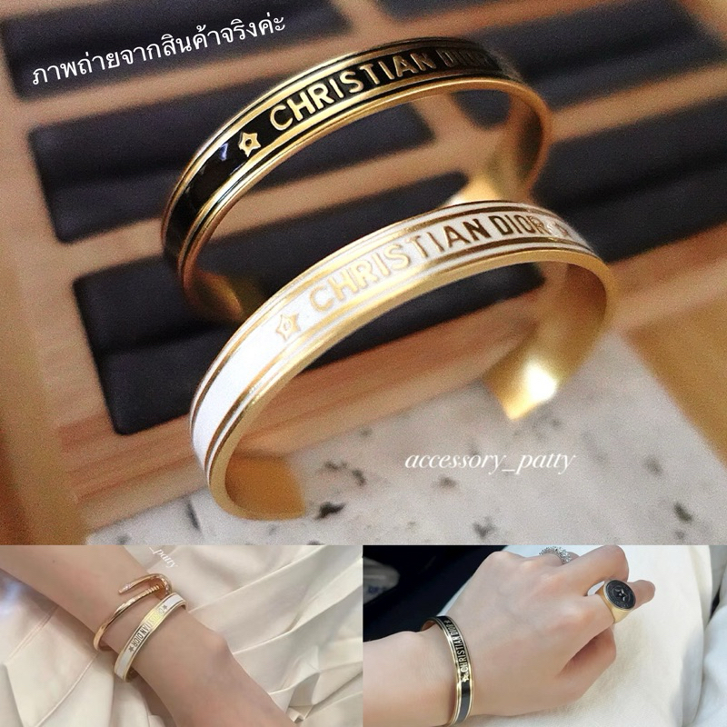 💛กำไลCd สีทองแอนทีค งานสวยหรูดูแพงค่ะ รุ่นD69 มี2สีค่ะ สีขาวและดำค่ะ งานตรงปกนะคะ✨💛