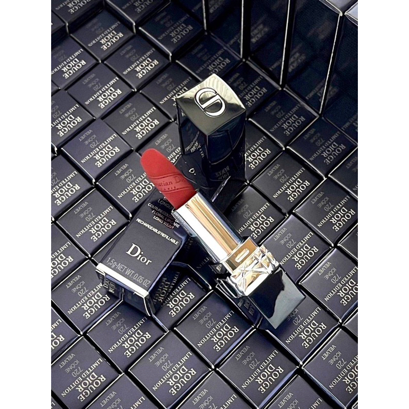 แท้💯%ลิปสติก ดิออร์  Rouge Limited Edition Dior Couture Color Lipstick 1.5g.  #720 Icone Velvet
