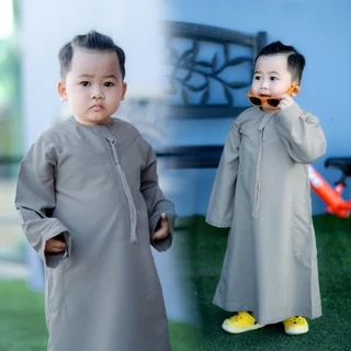 โต๊ปโอมานเด็กแขนยาว  เหมาะสำหรับใส่ละหมาดออกงานอิสลาม คละลายปัก BA35วาริสมุสลิม