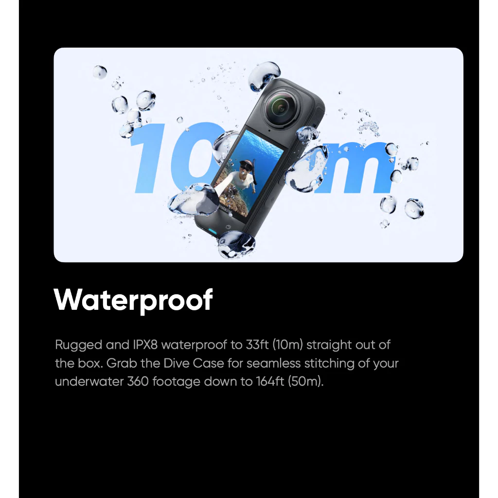 แท้ 100% Insta360 X4 Camera New 8K and 360-degree action camera thumbnail 5