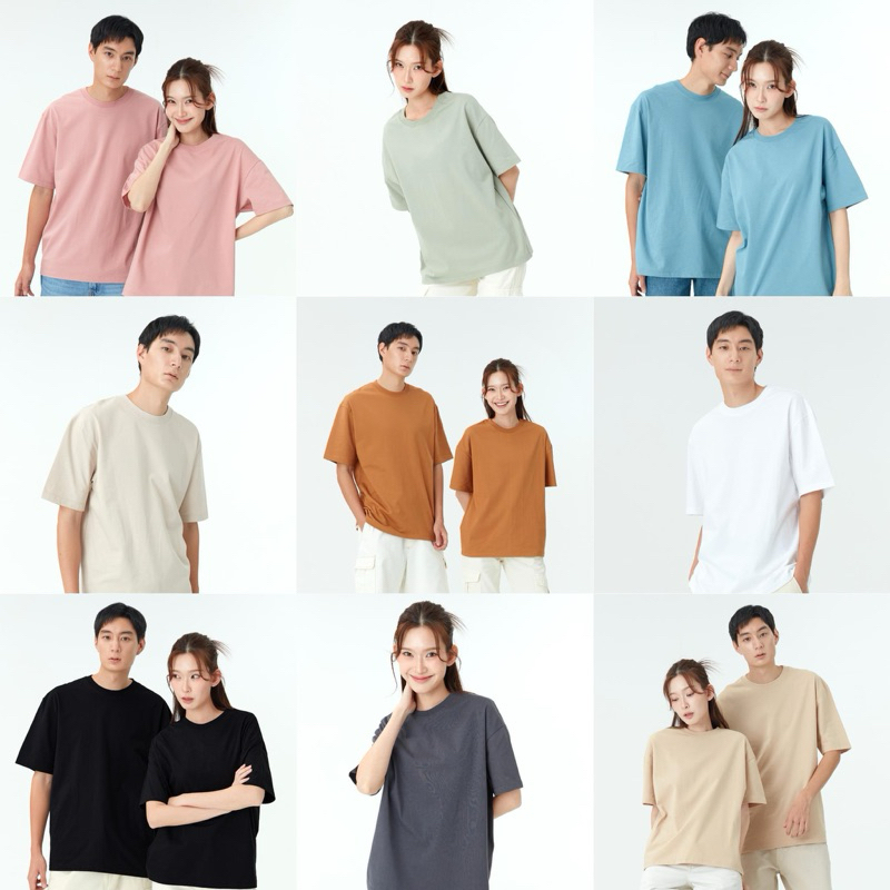 ลิ้งค์ 1 [เพิ่มสีใหม่] Oversize เสื้อยืดโอเวอร์ไซส์ [22 สี] ทรงสวย ใส่สบาย