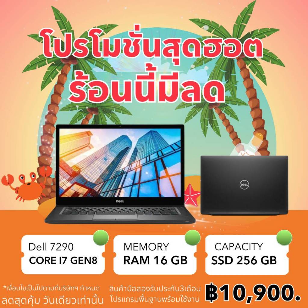 โน๊ตบุ๊ค Dell มือสองตัวช่วยระดับมืออาชีพ สเปคแรง สภาพดีเยี่ยม