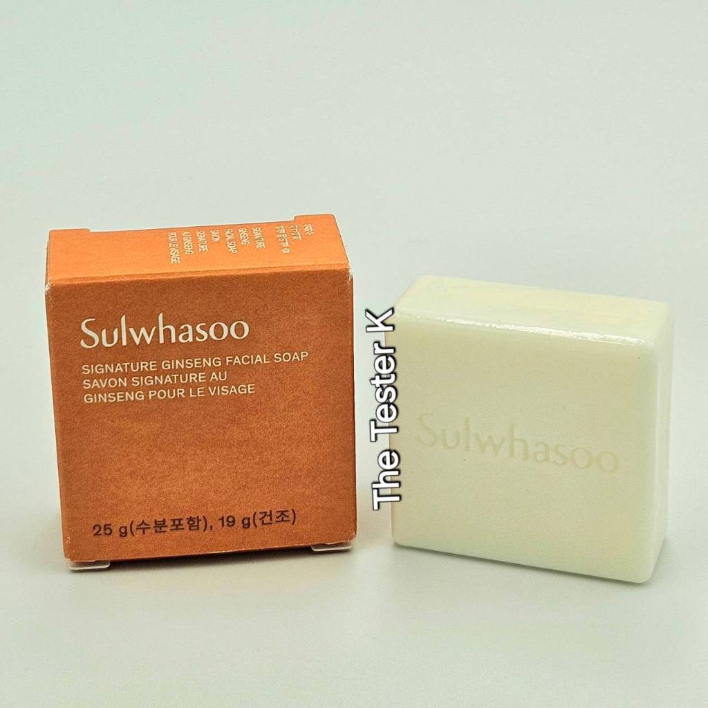 #พร้อมส่ง Exp25/3/27 #สบู่โสมตัวใหม่ #Sulwhasoo signature ginseng facial soap 25 g