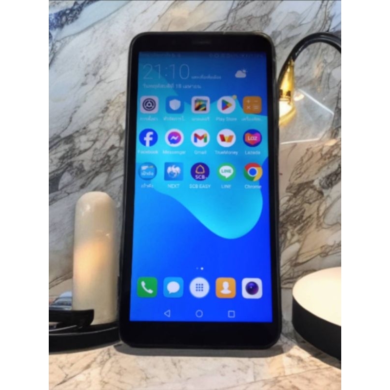 Huawei Y7 Pro 2018 มือสอง แรม 3 GB รอม 32 GB หน้าจอ 5.99 นิ้ว ใช้ได้ทุกเครือข่าย ใช้แอพธนาคาร เป๋าตังค์ ไลน์ เฟซบุ๊กได้