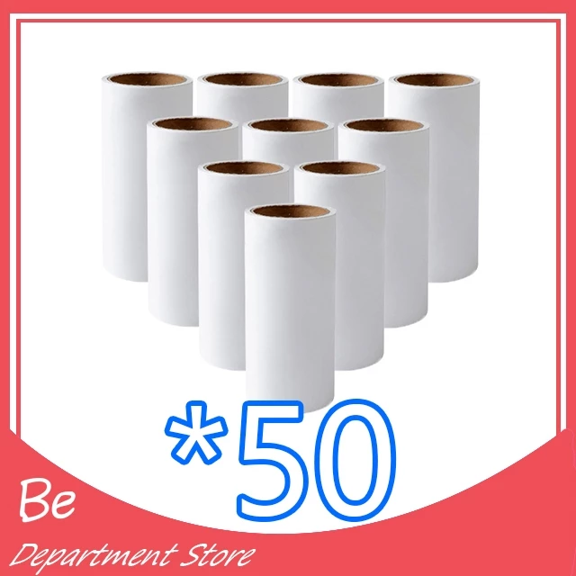 50 ชิ้น!ราคาถูก 1 ชิ้น ≈4.45฿🔥ลูกกลิ้งทำความสะอาดลูกกลิ้งกำจัดขน/ม้วนกาว รีฟิล เก็บขนและฝุ่น ขจัดขนแมวและขนสุนัข