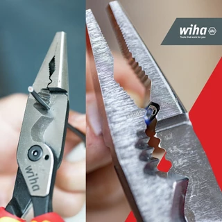 Wiha คีมมัลติฟังก์ชั่น 8in1 ยาว 225มม VDE ฉนวนไฟฟ้า 1000V, Z 13 0 09 225, คีมตัด คีมปอก Multifunction electric pliers