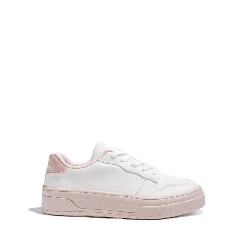 AIRWALK รองเท้าผ้าใบผู้หญิง รุ่น Buff (F) Off-White/Pink
