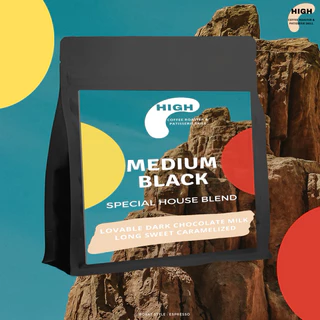 เมล็ดกาแฟ ดอยช้าง Medium Black Blend คั่วเข้ม