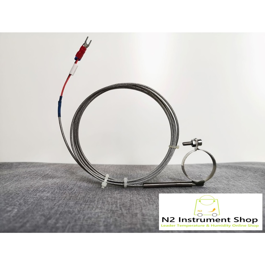 เซนเซอร์วัดอุณหภูมิ (แบบรัดท่อ) Thermocouple Type K & Type J