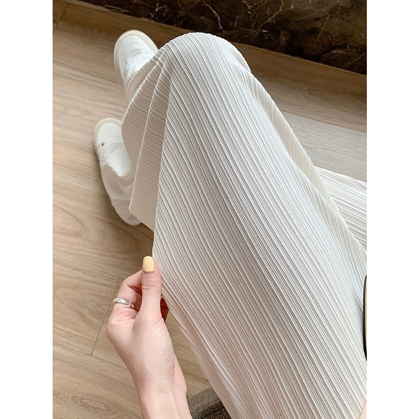 CiCi กางเกงพลีทสีเบสิค กางเกงอัดพลีททรงสวย ขนาดฟรี ไซส์ เอวยึดถึง 26-42 นิ้ว ผู้หญิง #048 - รูปที่ 6