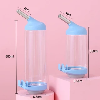 😺Hipetime offical shop😺ตู้กดน้ํากรงสัตว์เลี้ยง 350ml/500ml ขวดน้ํากระต่าย, ขวดน้ําแมว