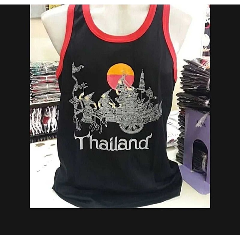 ♦️เสื้อกล้ามไทยแลนด์ เสื้อกล้ามสรีนลายรามเกียรติ์ เป็นผ้าCotton100% ผ้านิ่มยืดหยุ่นใส่สบายมี3สี 5ไซส์ ♦️