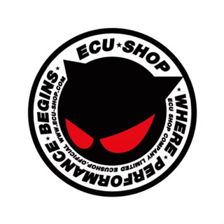 สติกเกอร์ติดรถ ECU SHOP 1 แผ่น พร้อมส่ง