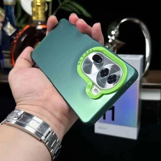 เคส หลังแข็ง สำหรับ Oppo Reno 11 Pro Reno11F สีพื้นแบบเงา เคสกันกระแทก สำหรับ ออปโป้ Reno11 Reno11Pro
