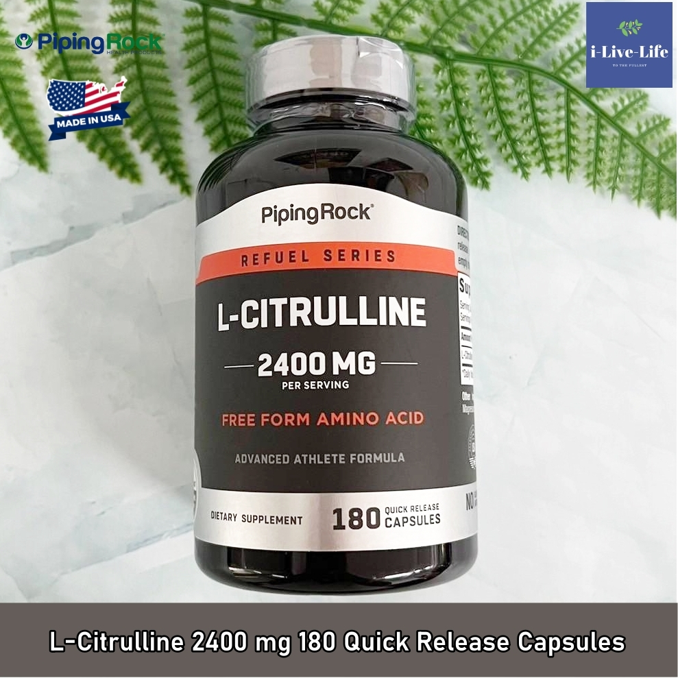 Piping Rock - L-Citrulline 2400 mg 180 Quick Release Capsules แอลซิทรูลีน