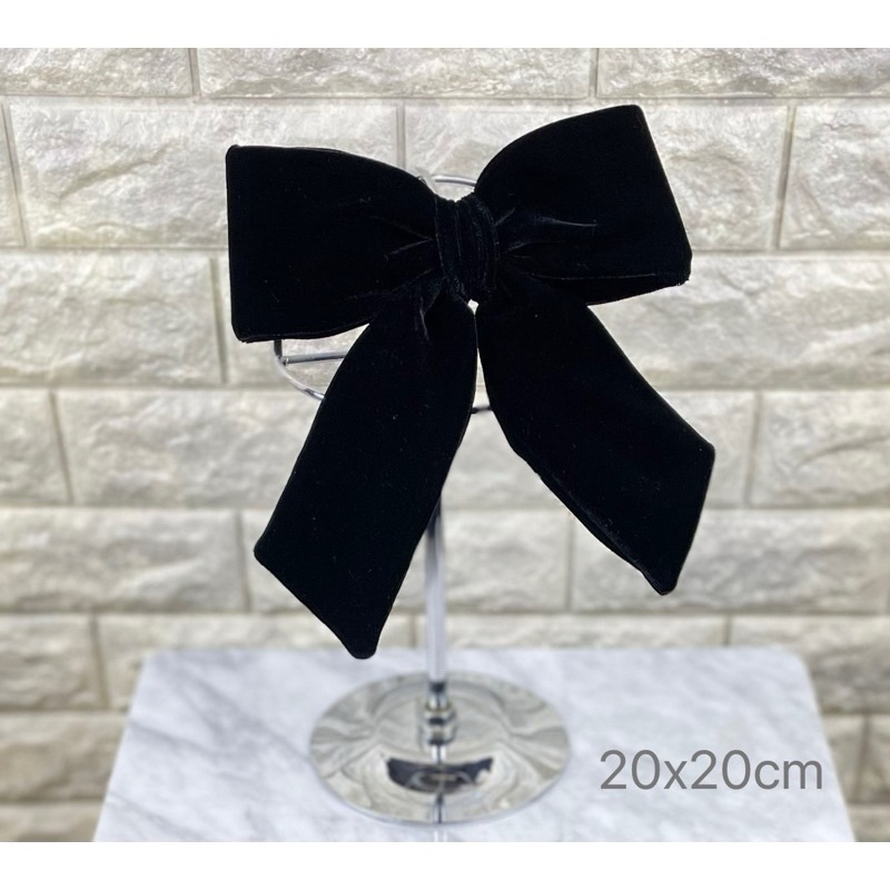 🎀กิ๊บโบว์กำมะหยี่ ป้าย Hi So🎀 ส่ง📮ไทย