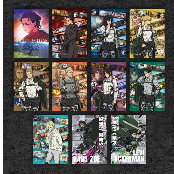[ของแท้] โปสเตอร์ใส ผ่าพิภพไททัน Ichiban Kuji Prize G Attack on Titan Freedom Seeking Poster