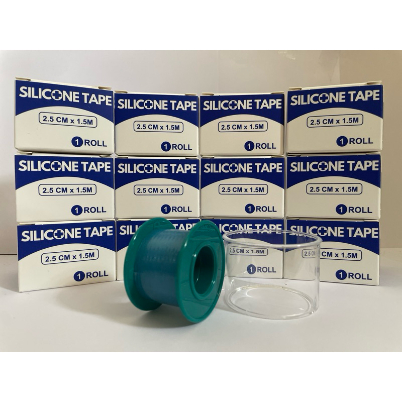 พลาสเตอร์ซิลิโคน ,silicone tape เกรดการแพทย์ ขนาด 2.5cmx1.5m ยกโหลถูกกว่า