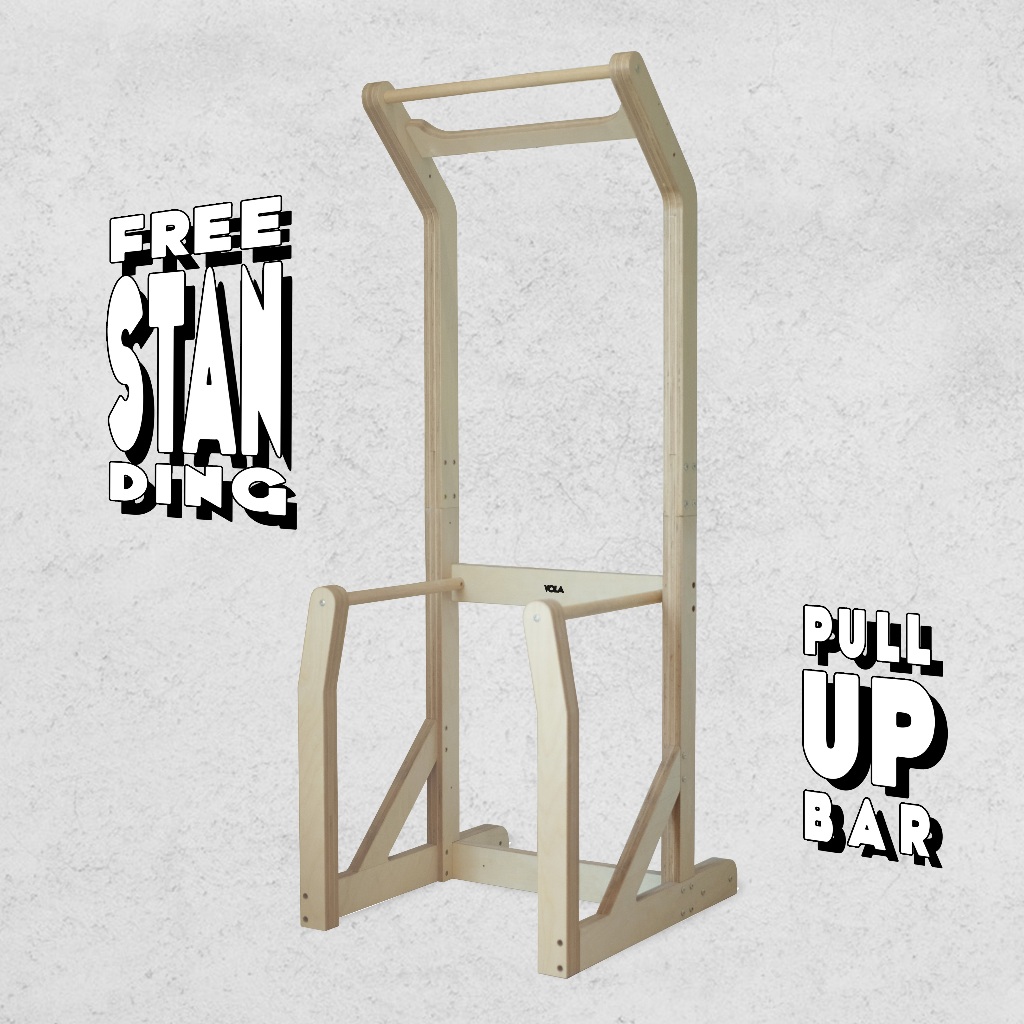 Vola Pull up bar (Free standing), Dip bar, Home gym, Bodyweight บาร์โหน ตั้งพื้น