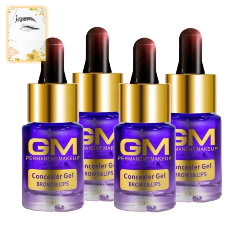 GM Concealer Gel 15ml ล็อคสีให้ติดทน ใช้สำหรับงานตกแต่ง ลดความแดง ทำให้เนื้องานใส คมชัด ถ่ายรูปสวย อุปกรณ์สักคิ้ว