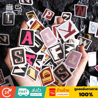 💥จัดส่งไว💥(331-1)สติกเกอร์ตัวอักษรภาษาอังกฤษ 52 ชิ้น