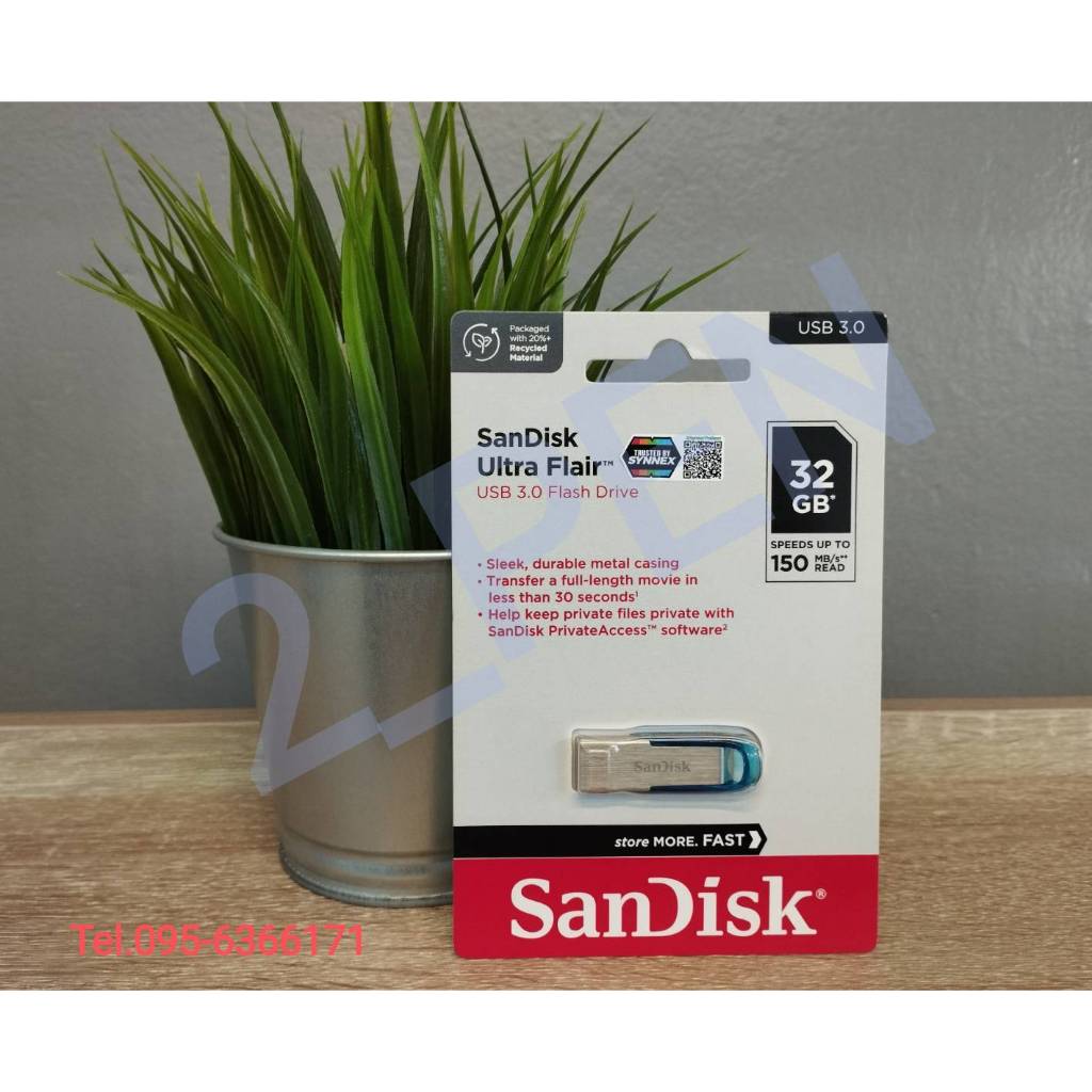 แฟลชไดร์ฟ 32GB SanDisk SDCZ73_032G_G46B สีน้ำเงิน