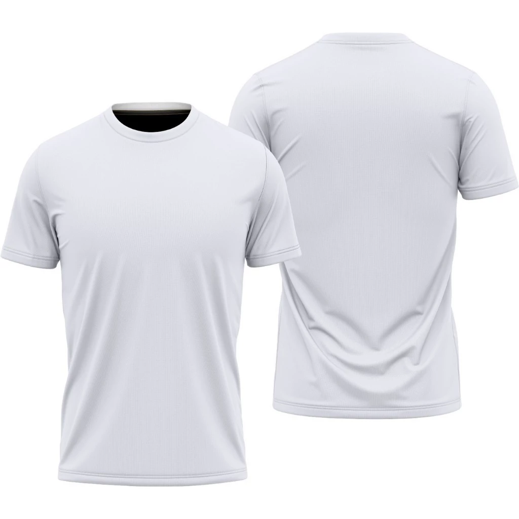 เส้ือยืดแขนสั้น ไมโครสีขาว ไซร์ s m l xl 2xl 4xl 5xl