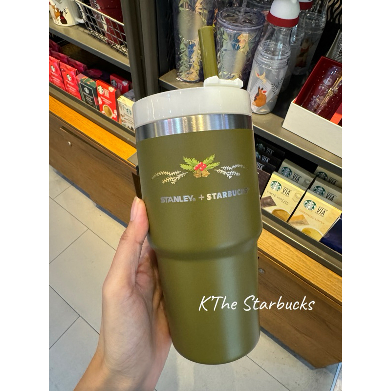 Starbucks x STANLEY® Olive Green Holiday Cold Cup (20 oz.)