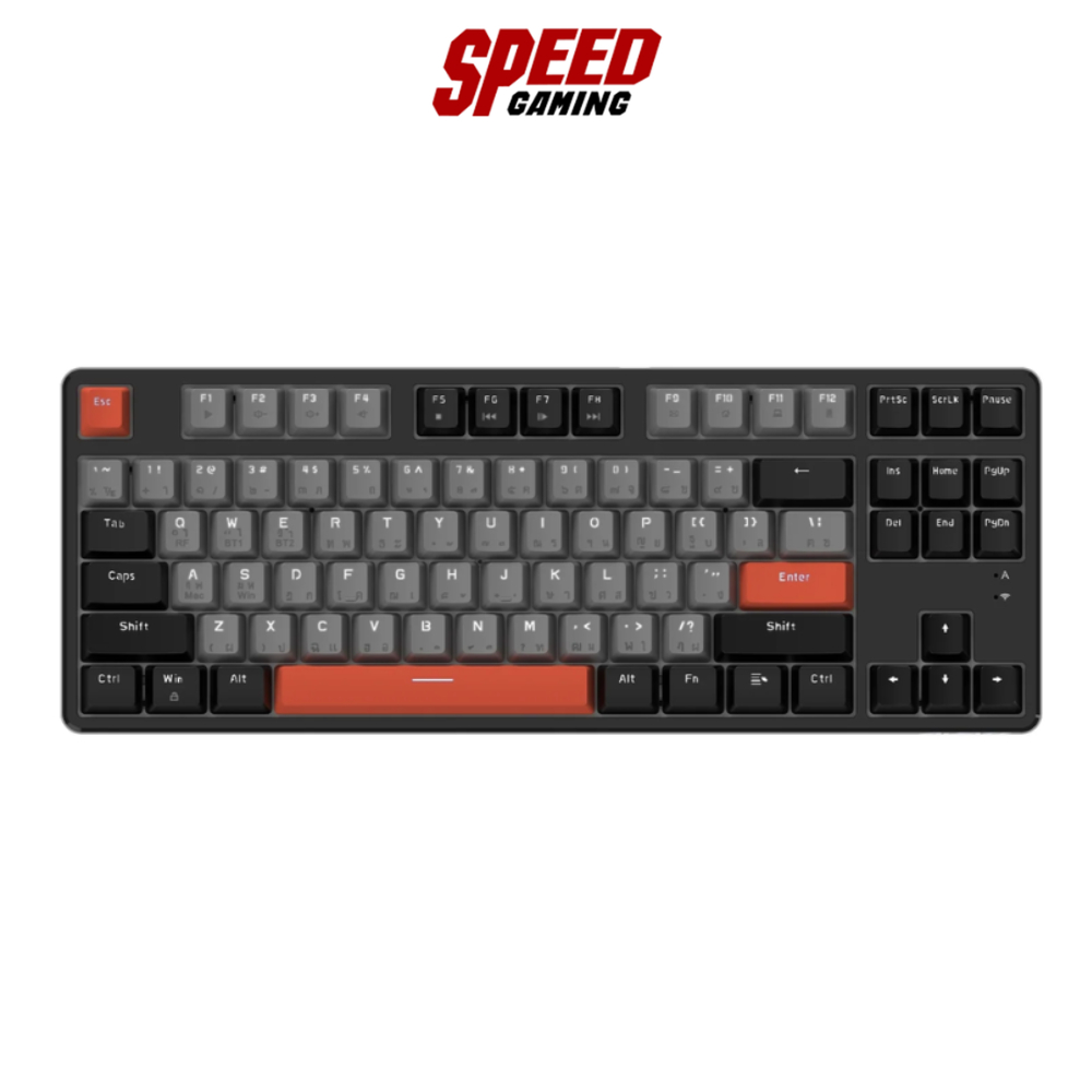 AJAZZ AK871 CALIFORNIA SUNSET BLUE/RED SWITCH FULL HOT SWAP KEYBOARD(คีย์บอร์ด) || By Speed Gaming