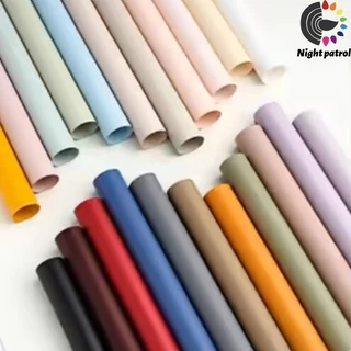 (ขั้นต่ำ 4 แผ่น)กระดาษฟลาวด์สีพื้น ขนาด 58x58 ซม.วัสดุกันน้ำ ใช้ได้กับดอกไม้สดและดอกไม้ประดิษฐ์