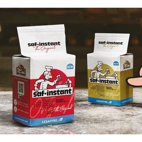 ยีสต์แห้งสำเร็จรูป ยีสต์นก ตราซาฟ-อินสแตนท์ saf-instant dry yeast (หวานกับจืด) ขนาด 500 กรัม