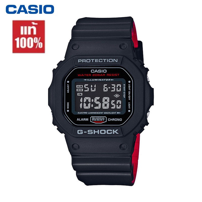 Casio G-shock รุ่น DW-5600HR-5600BB นาฬิกาข้อมือชาย นาฬิกาผู้หญิงจัดส่งพร้อมกล่องคู่มือใบประกันศูนย์1ปี
