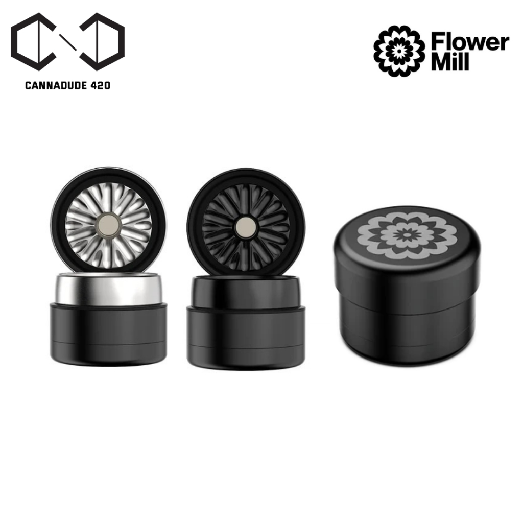 Flower Mill Grinder - Next Gen Premium 2.0" ไกรน์เดอร์สมุนไพร อุปกรณ์บด เครื่องบด Flowermill Aluminium,Stainless series