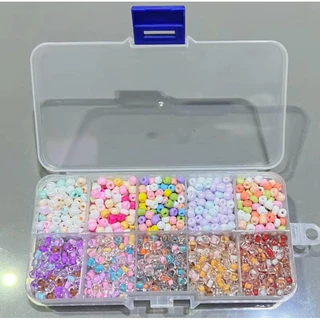 ชุดลูกปัด S 10ช่อง แถมเอ็นยืดDiy