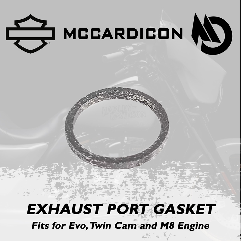 ปะเก็นท่อไอเสีย (Exhaust Port Gasket) สำหรับฮาเลย์ เดวิดสัน Harley Davidson Exhaust Port Gasket