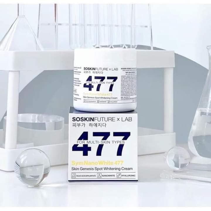 ครีม 477 บำรุงผิวกาย  มีสารป้องกันแสงแดด ขนาด 200 G