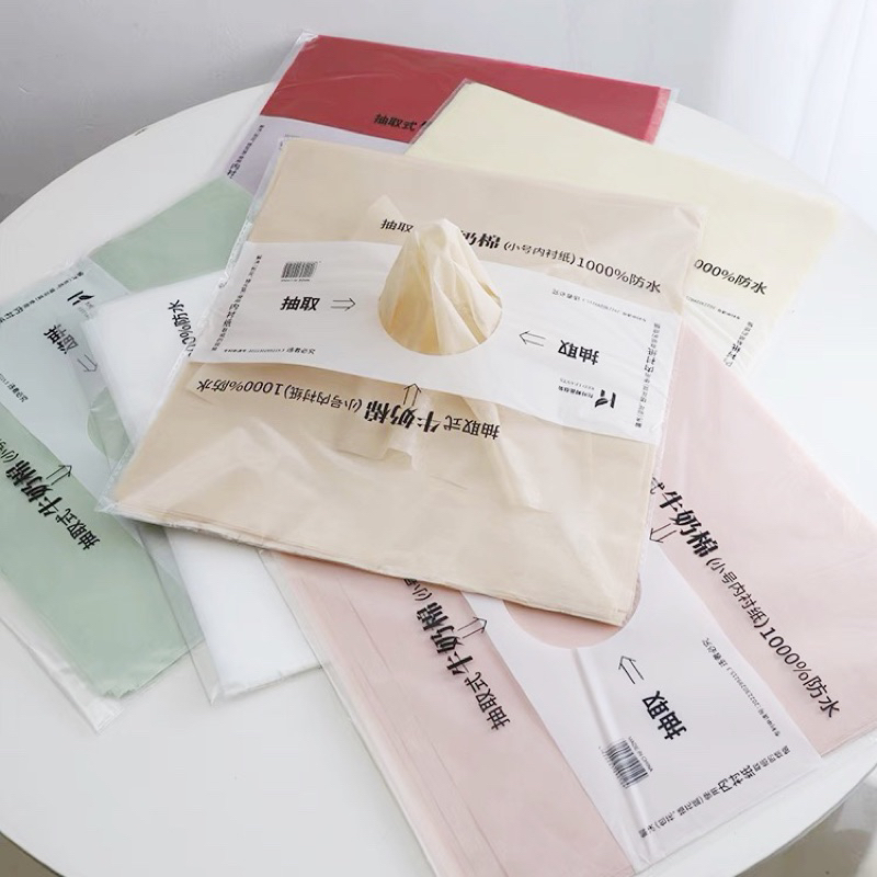 พร้อมส่ง กระดาษอ่อนตกแต่งดอกไม้ ห่อของขวัญ 抽取式 牛奶棉