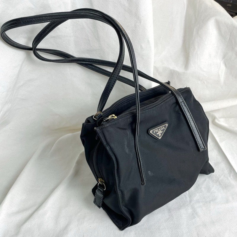 (Used)Prada nylon shoulder box bag