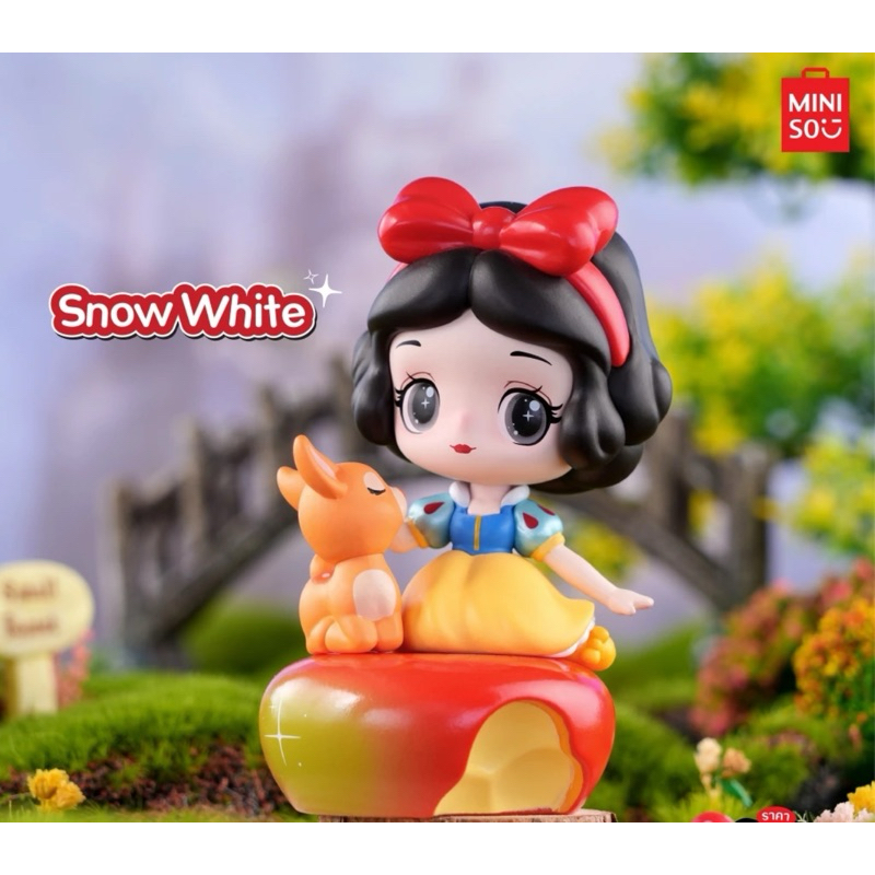 วีดีโอ ลด 30% [แบบเลือกตัวได้ เช็คการ์ดไม่แกะซอง] Miniso กล่องสุ่มเจ้าหญิง Disney Princess Fairy Tale Town  ลิขสิทธิ์แท้